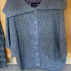 Cable knit cardigan
